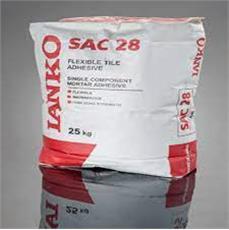 چسب پرسلانی کاشی 25 کیلویی خاکستری Parex Lanko SAC28 پرکس لانکو